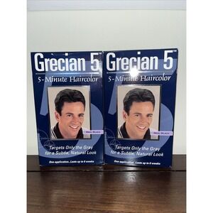 2X Grecian 5 Haircolor – Real Black GH45 HTF RARE